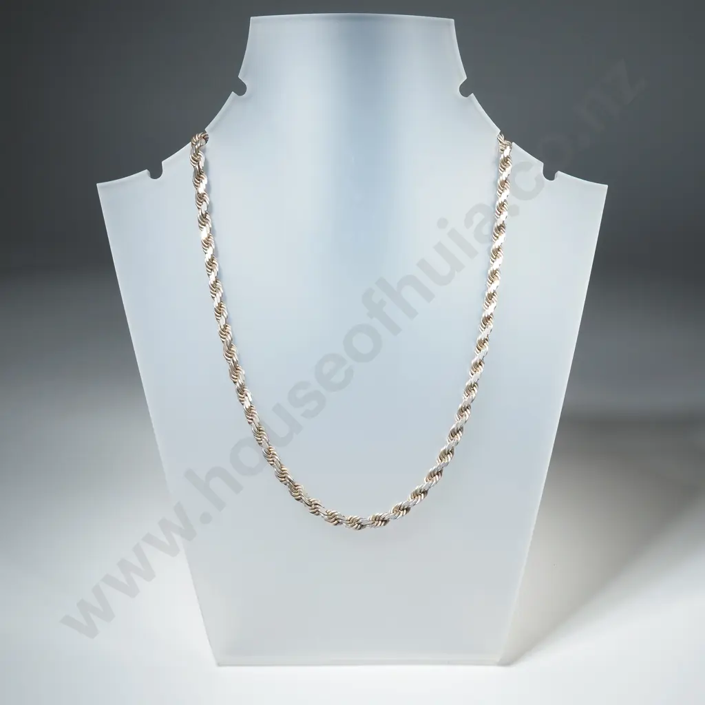 Sterling Silver Rope Chain - Made in Peru Image 1++