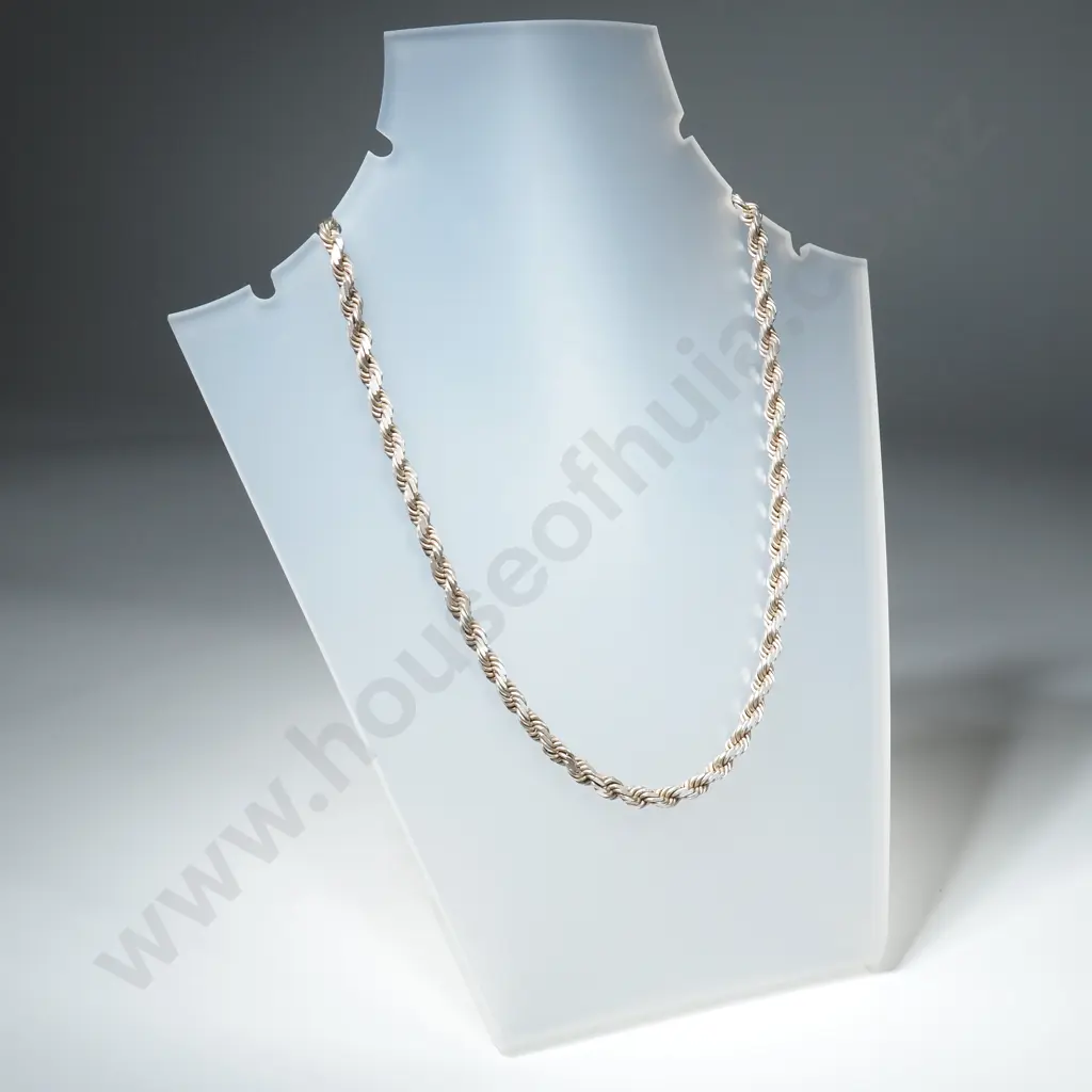 Sterling Silver Rope Chain - Made in Peru Image 1++