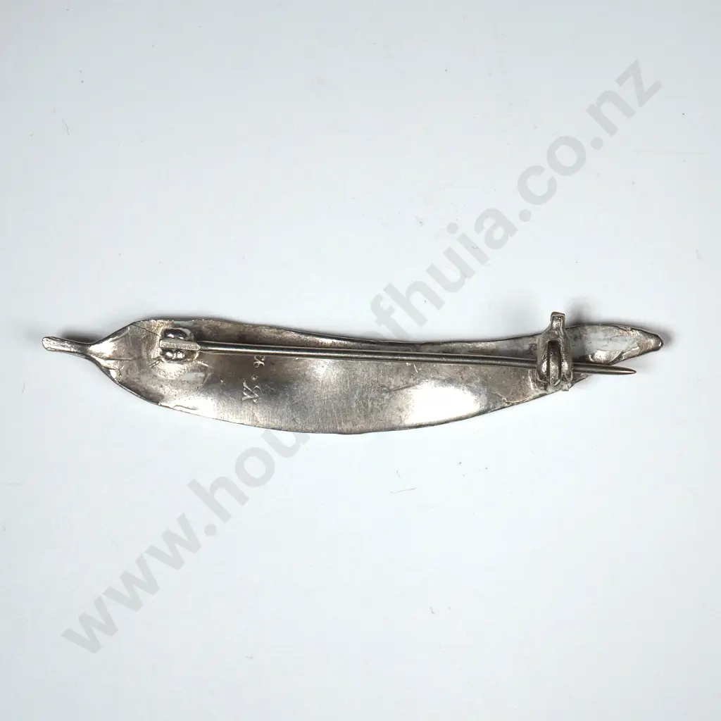 Sterling SIlver Leaf Brooch Image 1++