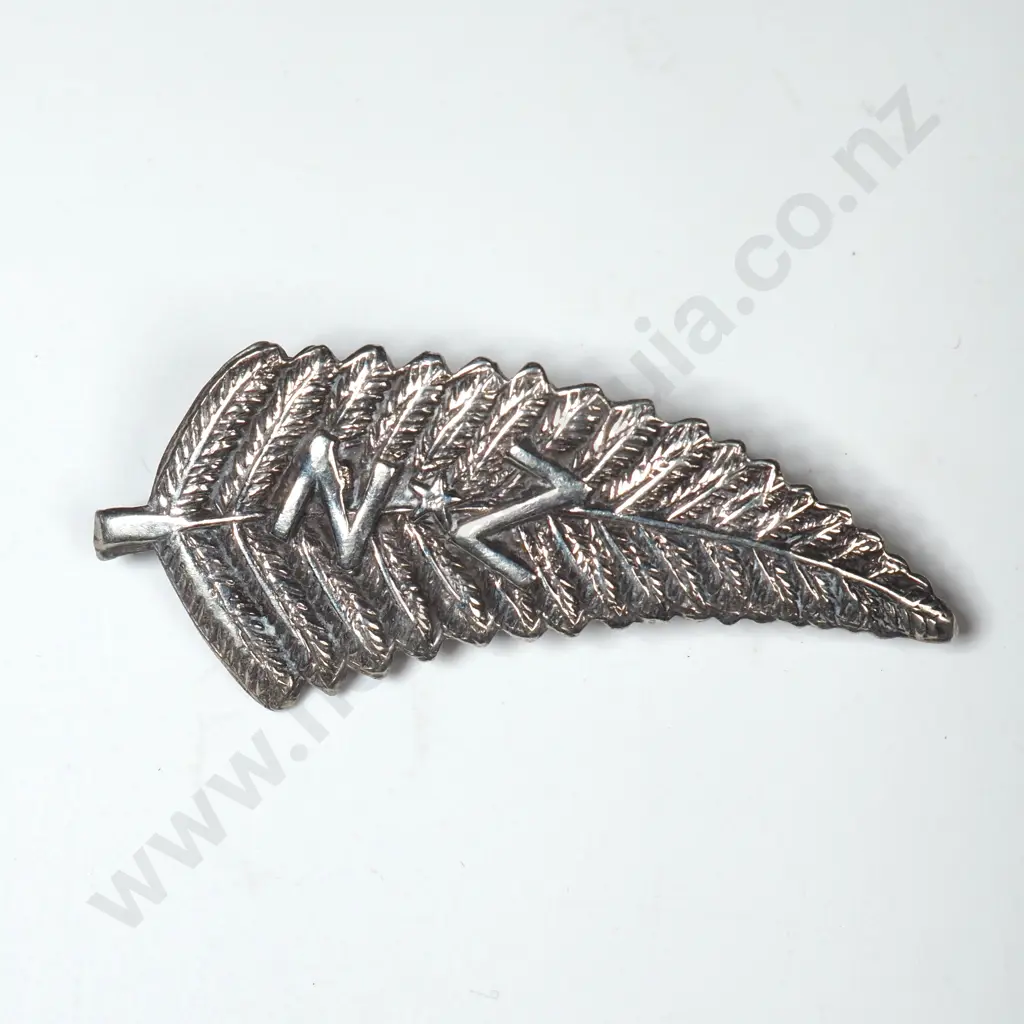 Sterling Silver NZ Fern Brooch Image 1++