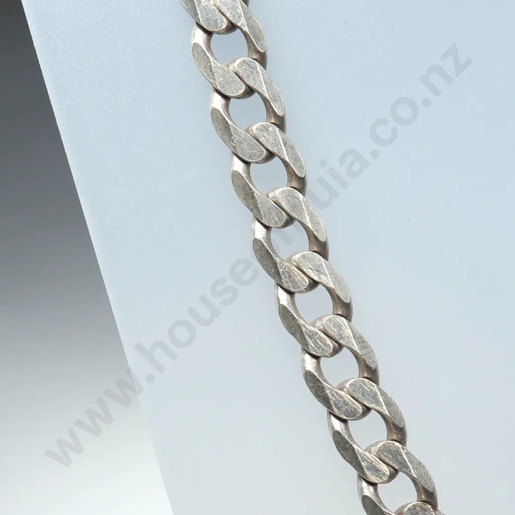 Sterling Silver Curb Link Necklace Image 1++