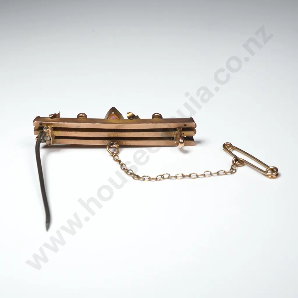 Antique 9ct Gold Brooch Image 1++