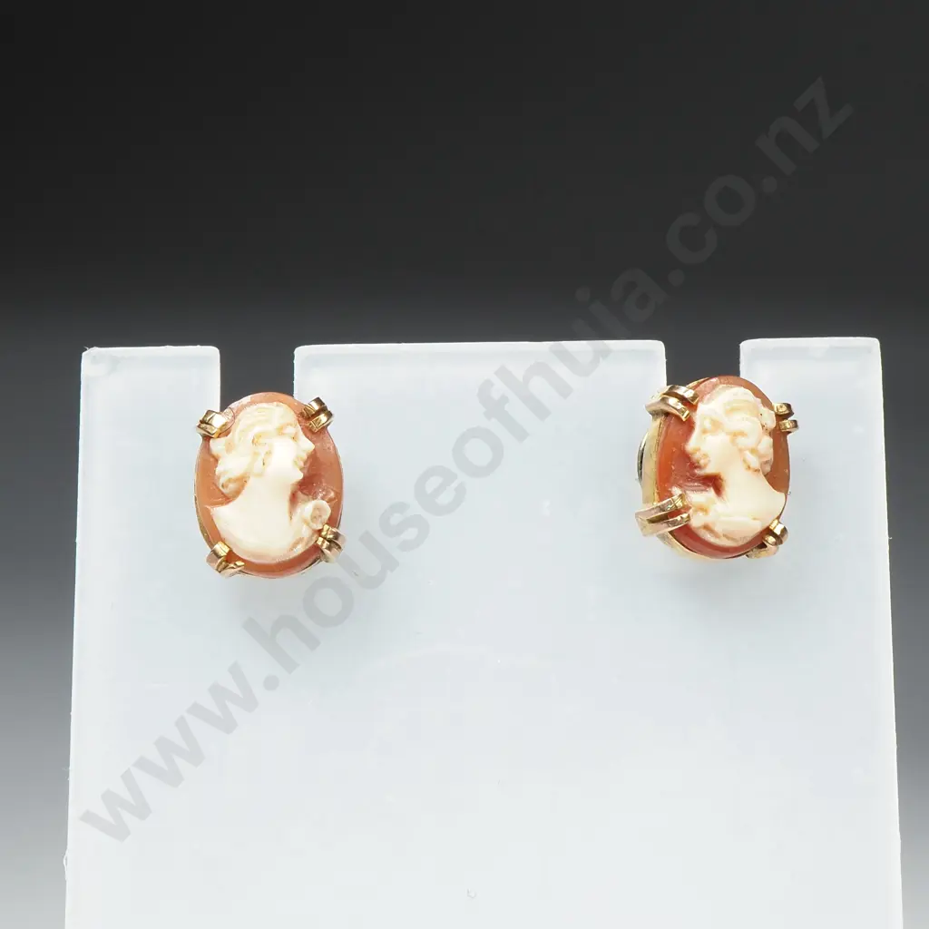 Pair of Cameo Earrings Image 1++