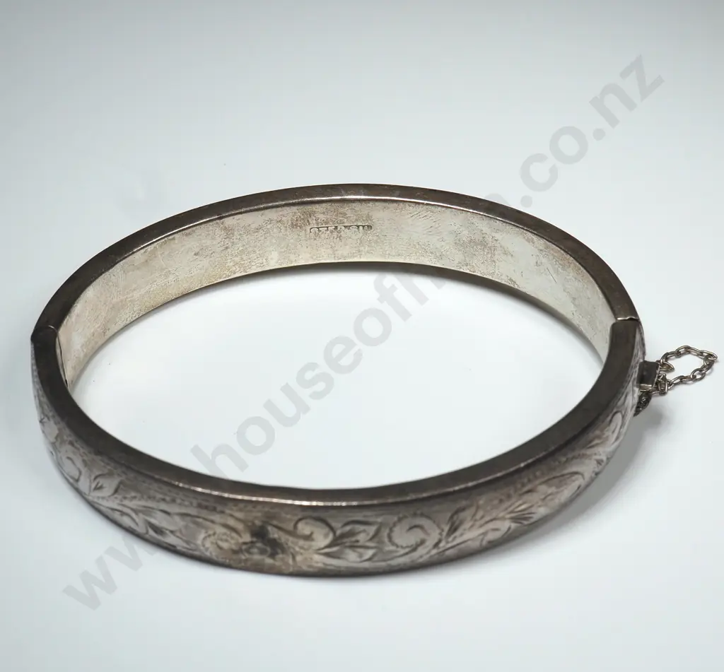 Sterling Silver Hinged Bracelet Image 1++