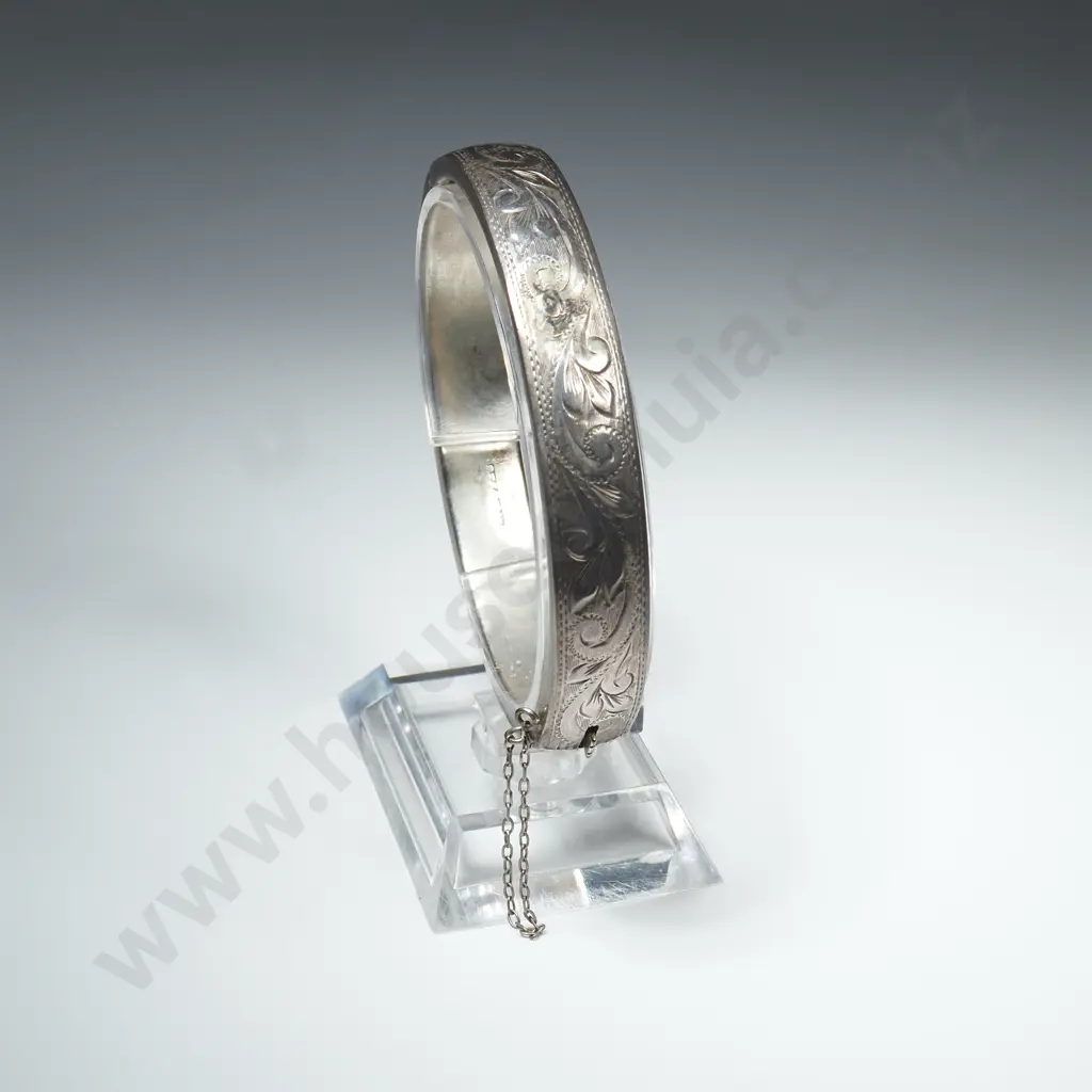 Sterling Silver Hinged Bracelet Image 1++