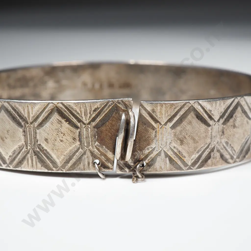 Vintage Sterling Silver Bracelet w English Hallmarks Image 1++