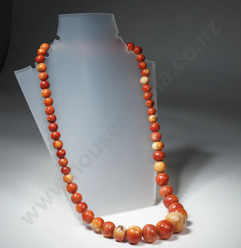 Wooden Bead Necklace Image 1++