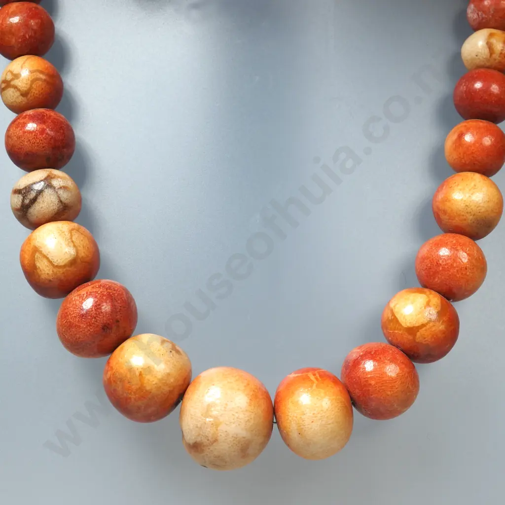 Wooden Bead Necklace Image 1++