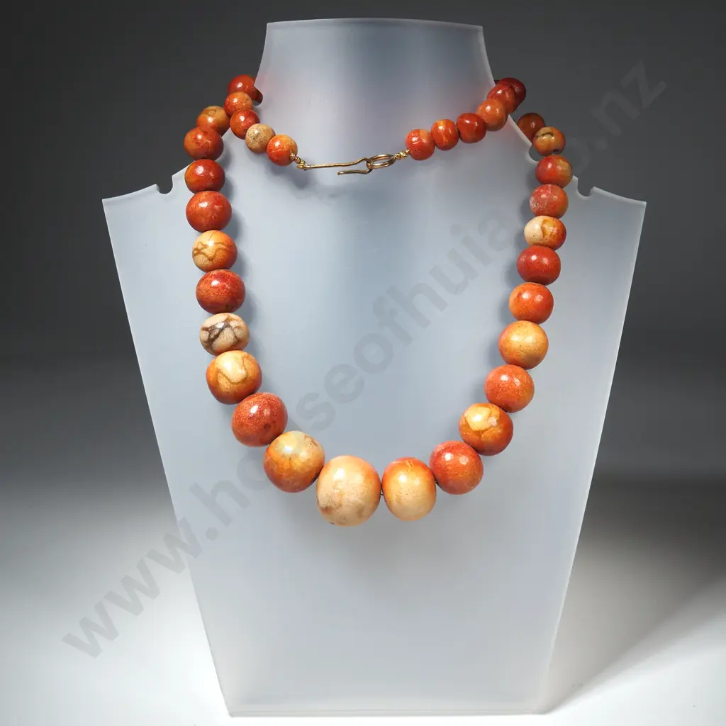 Wooden Bead Necklace Image 1++