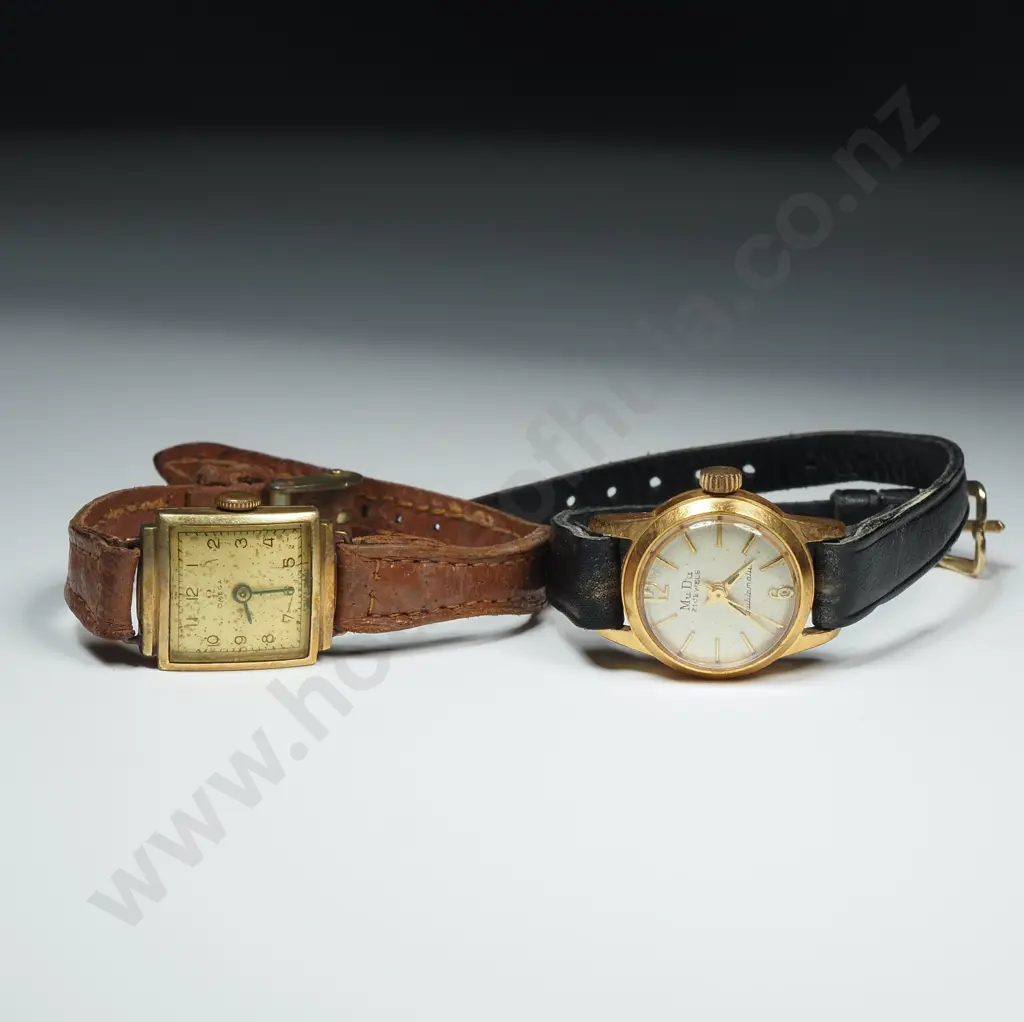 Two Rolled Gold Ladies Wristwatches - One Omega Image 1++