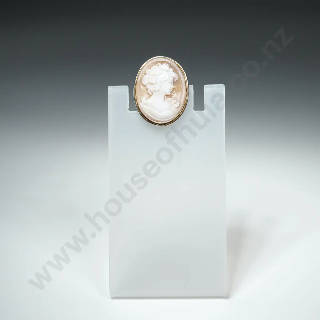 Sterling Silver Cameo Brooch / Pendant Image 1++