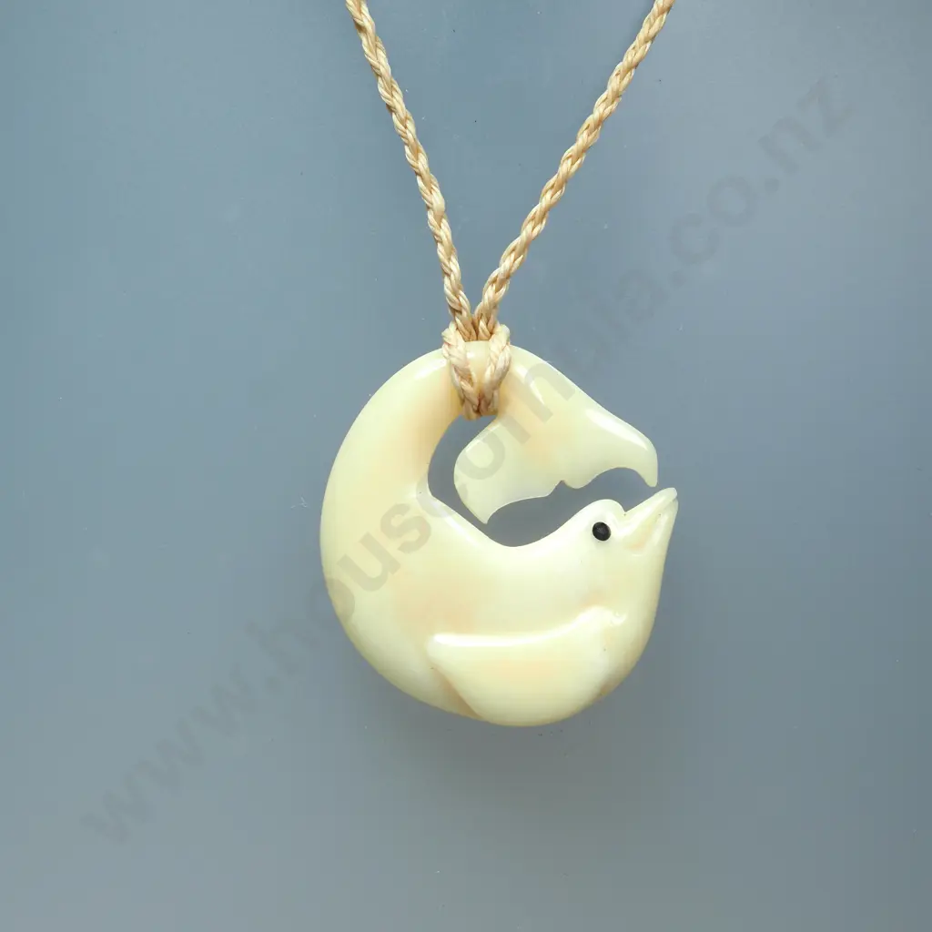 Carved Dolphin Pendant Image 1++