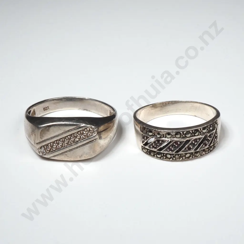 Two Sterling Silver Rings Image 1++