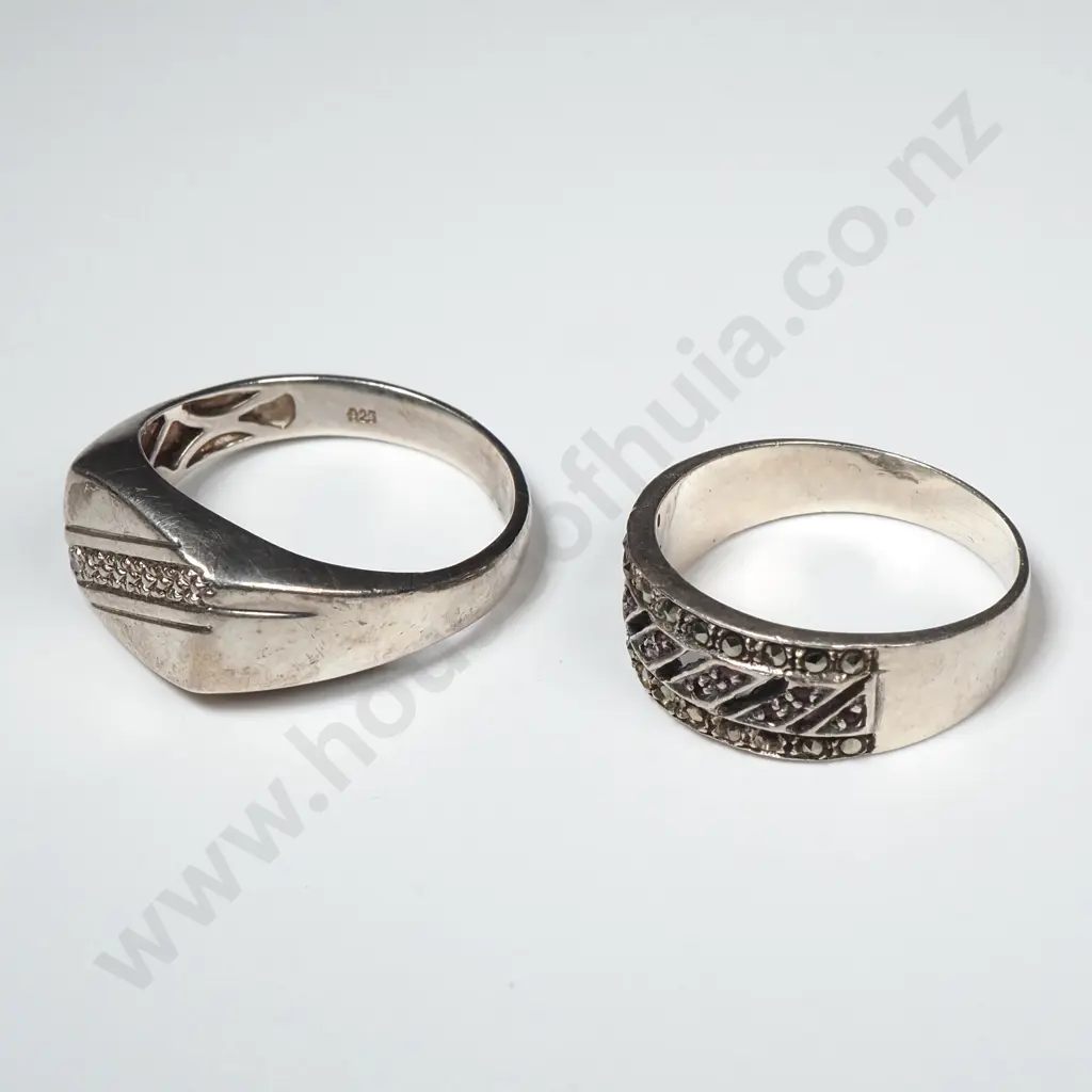 Two Sterling Silver Rings Image 1++