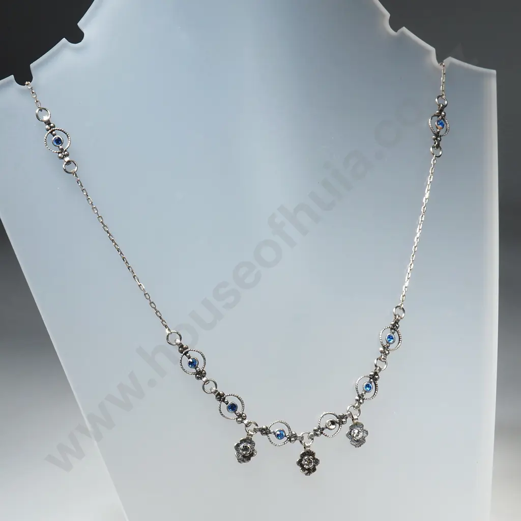 Vintage Sterling Silver Necklace A/F Image 1++