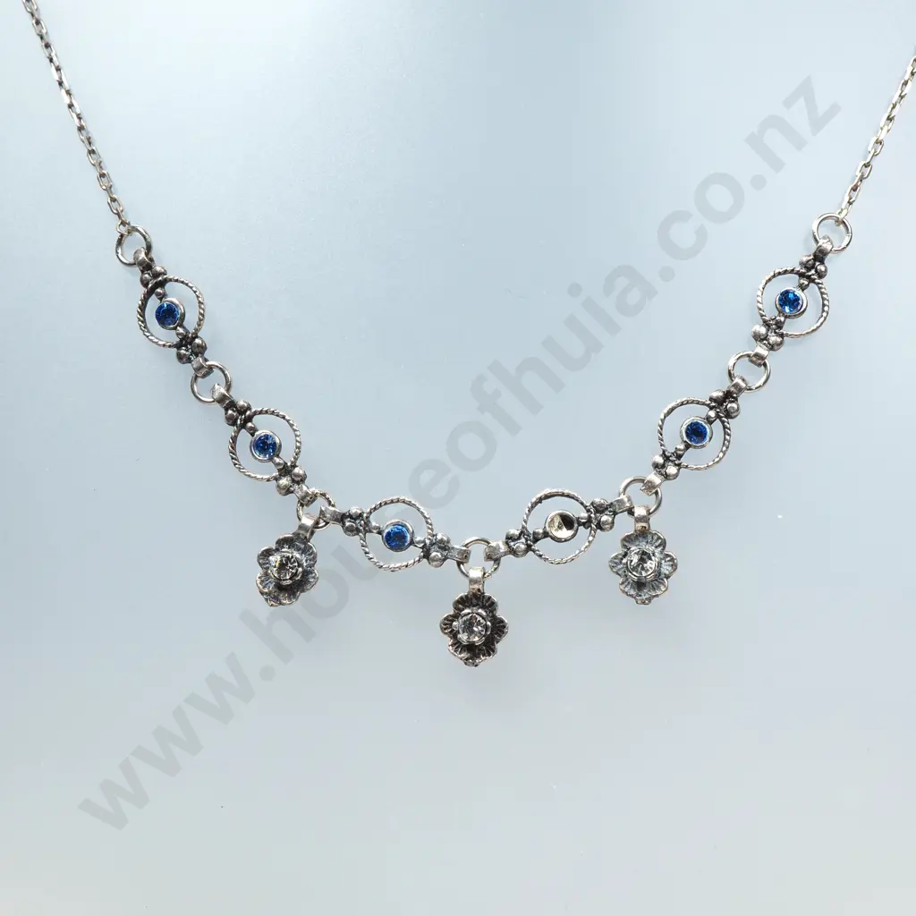 Vintage Sterling Silver Necklace A/F Image 1++