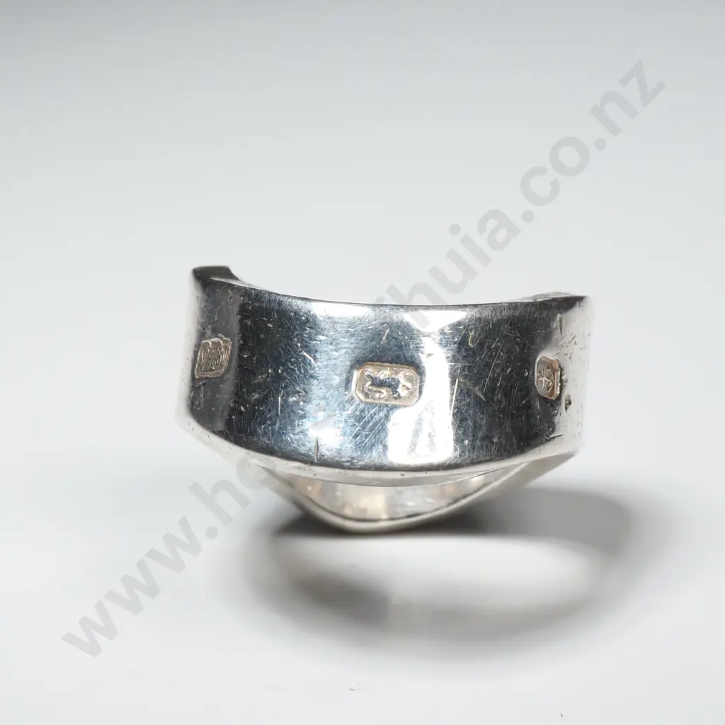 Modernist Sterling Silver Ring Image 1++
