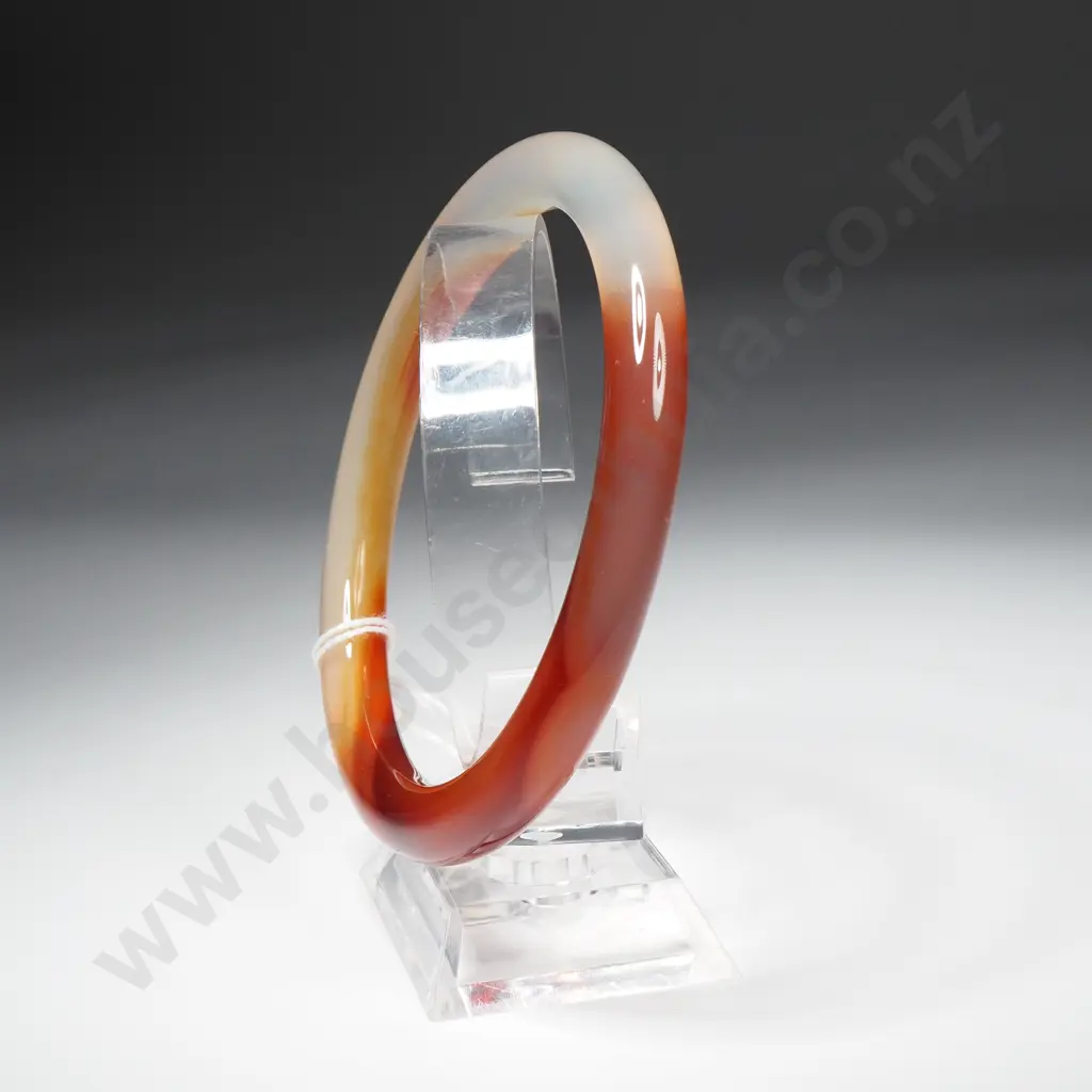 Round Agate Bangle Image 1++
