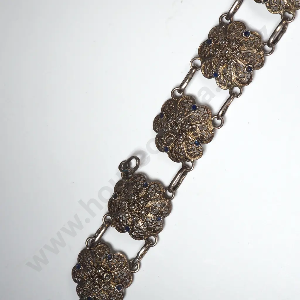 Vintage Filigree Silver Bracelet A/F Image 1++