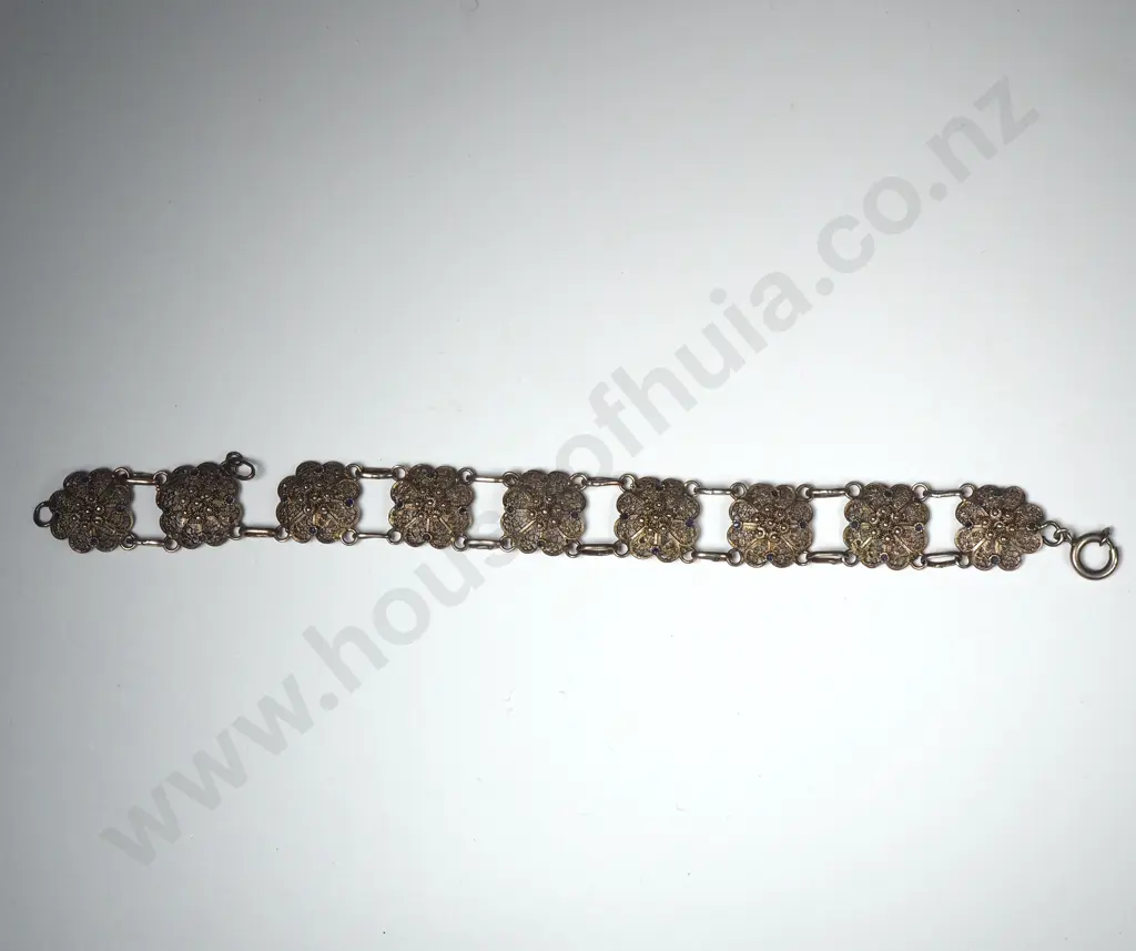 Vintage Filigree Silver Bracelet A/F Image 1++