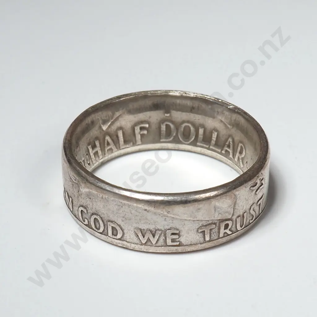 90% Silver United States of America Coin Ring Image 1++
