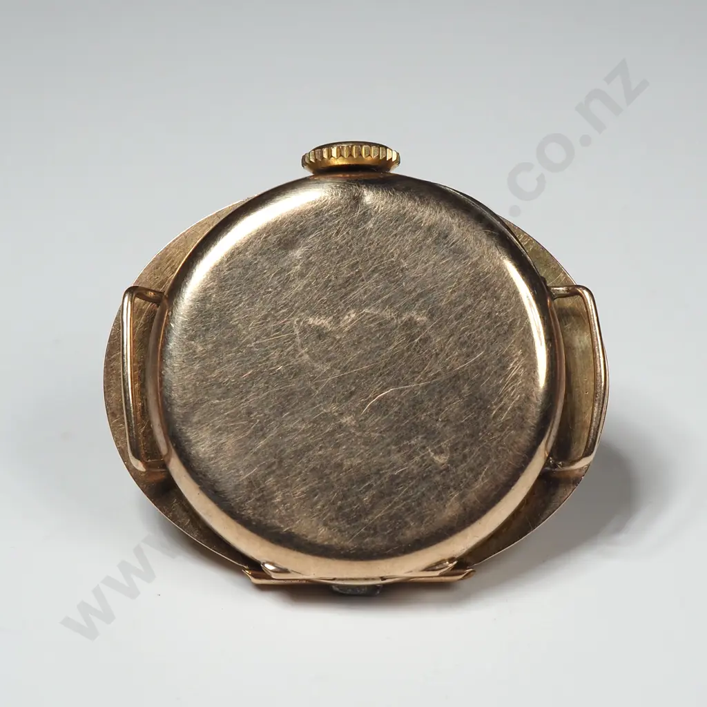 Vintage Art Deco 9ct Gold Ladies Wristwatch Minus Strap Image 1++