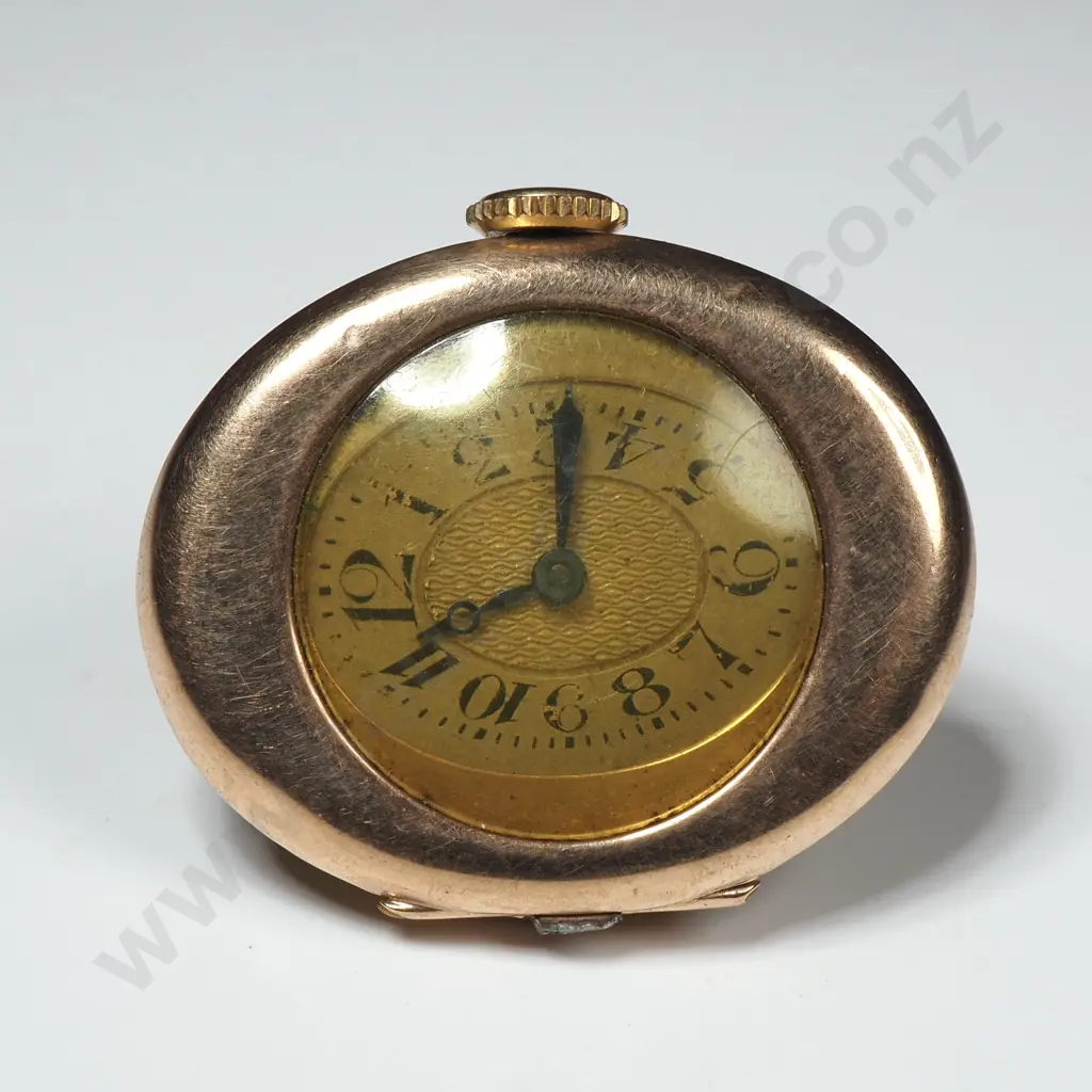 Vintage Art Deco 9ct Gold Ladies Wristwatch Minus Strap Image 1++