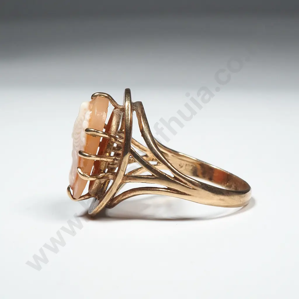9ct Gold Cameo Ring Image 1++