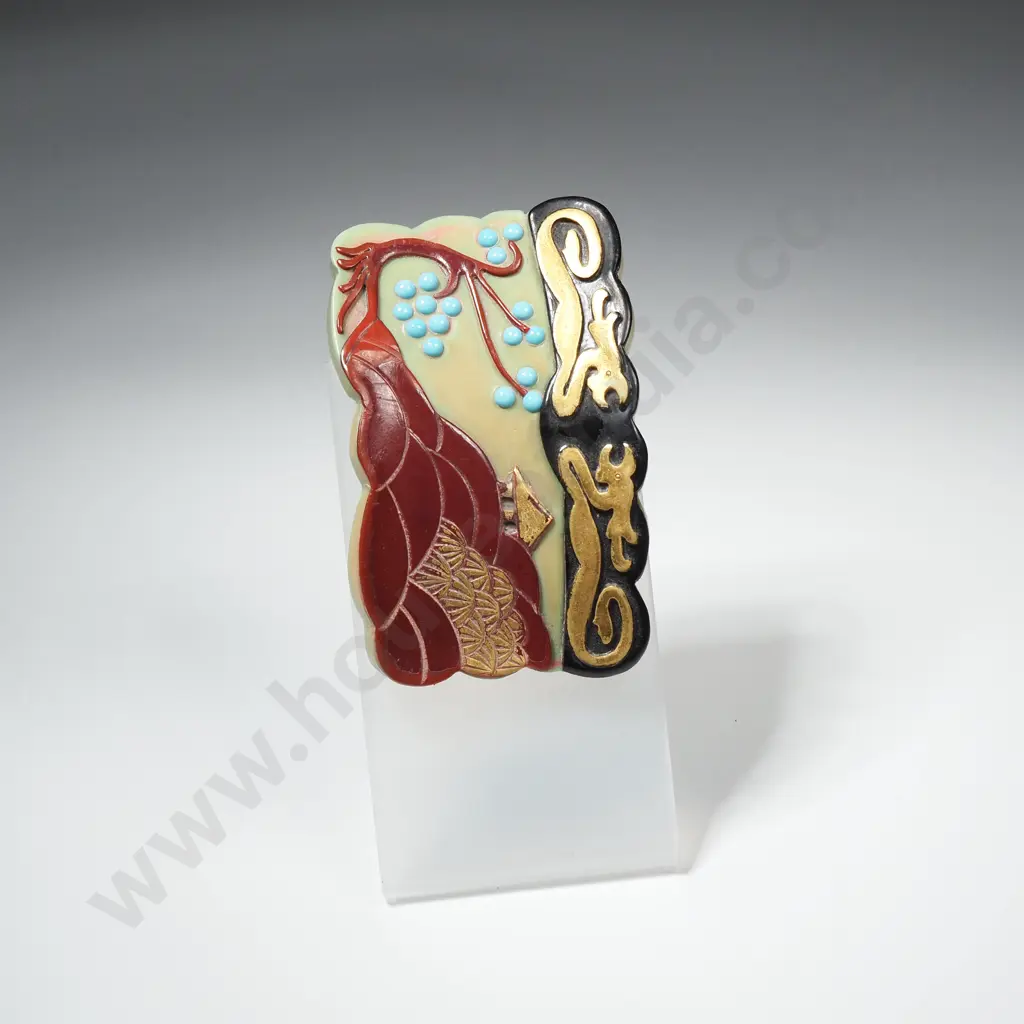 Vintage Oriental Themed Belt Bucklle Image 1++