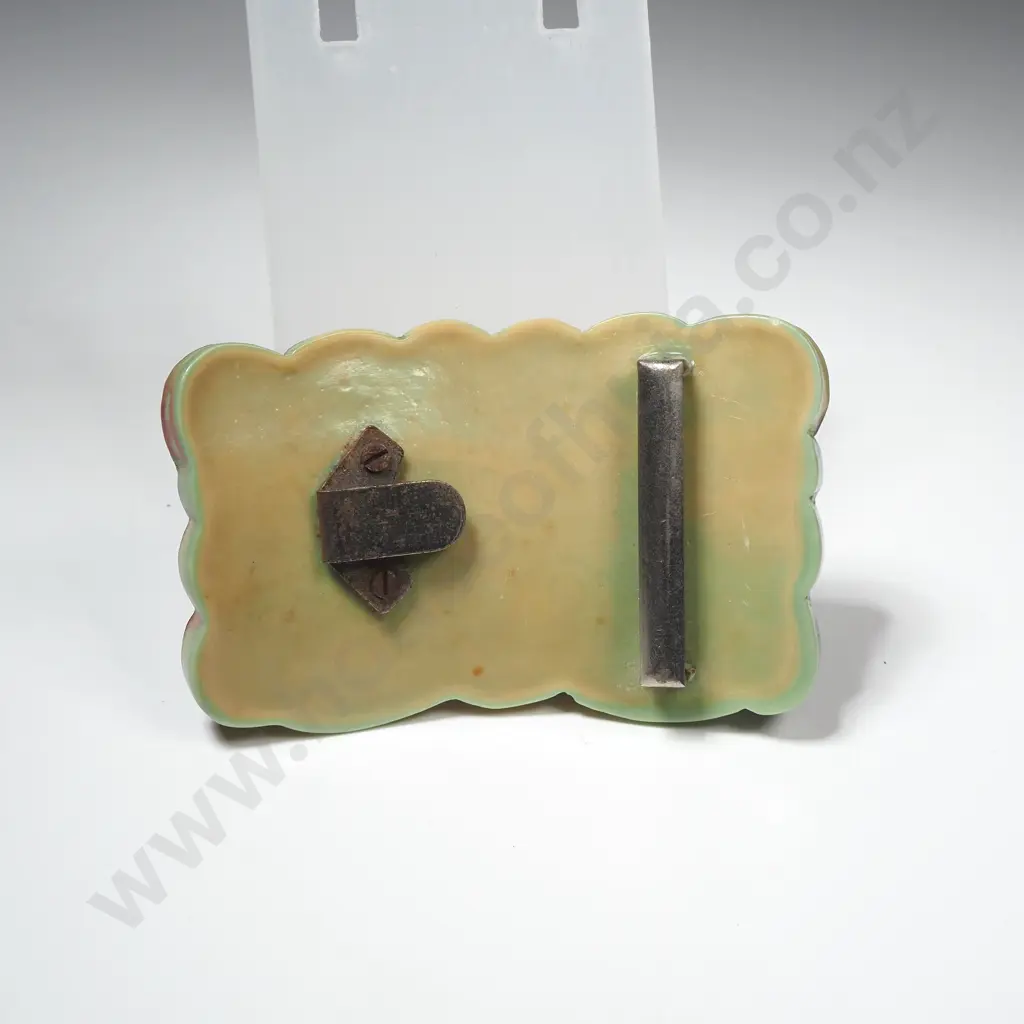 Vintage Oriental Themed Belt Bucklle Image 1++