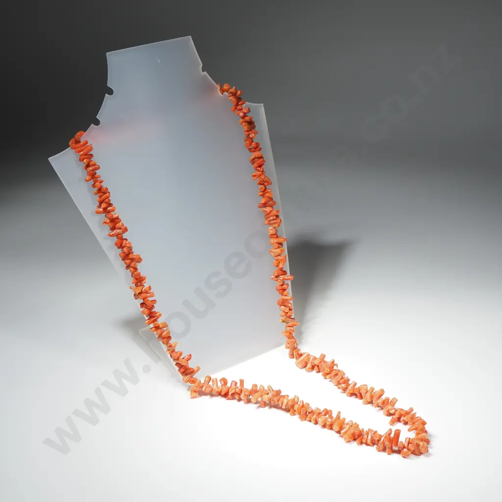 Victorian Bark Coral Necklace Image 1++