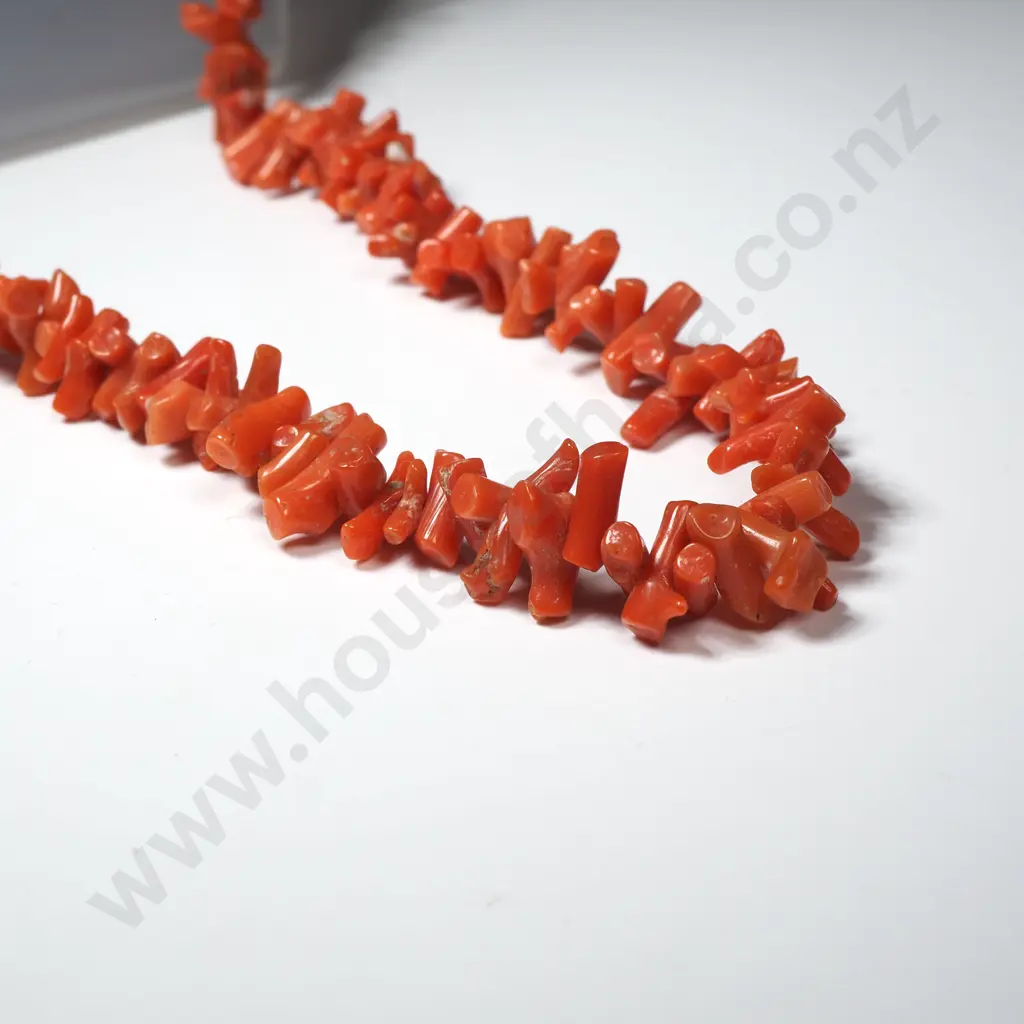 Victorian Bark Coral Necklace Image 1++