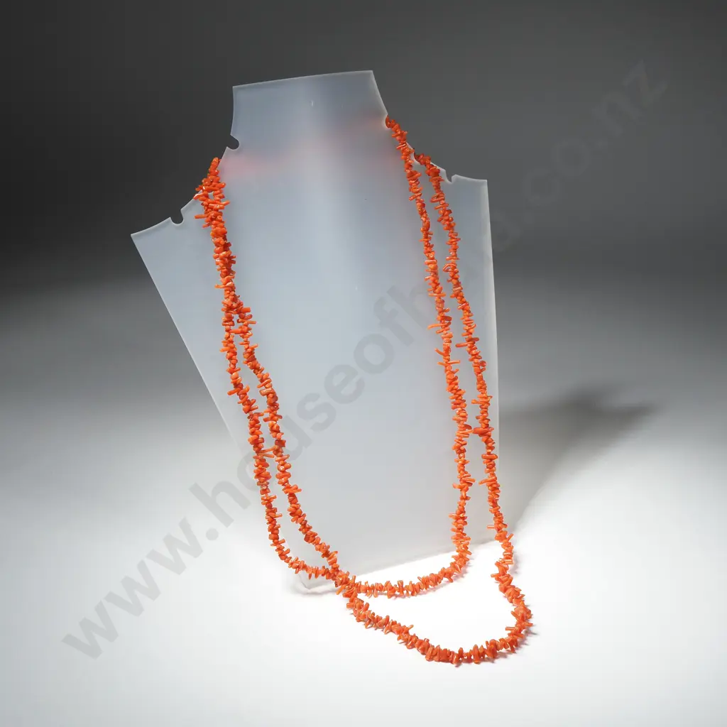 Victorian Bark Coral Necklace Image 1++