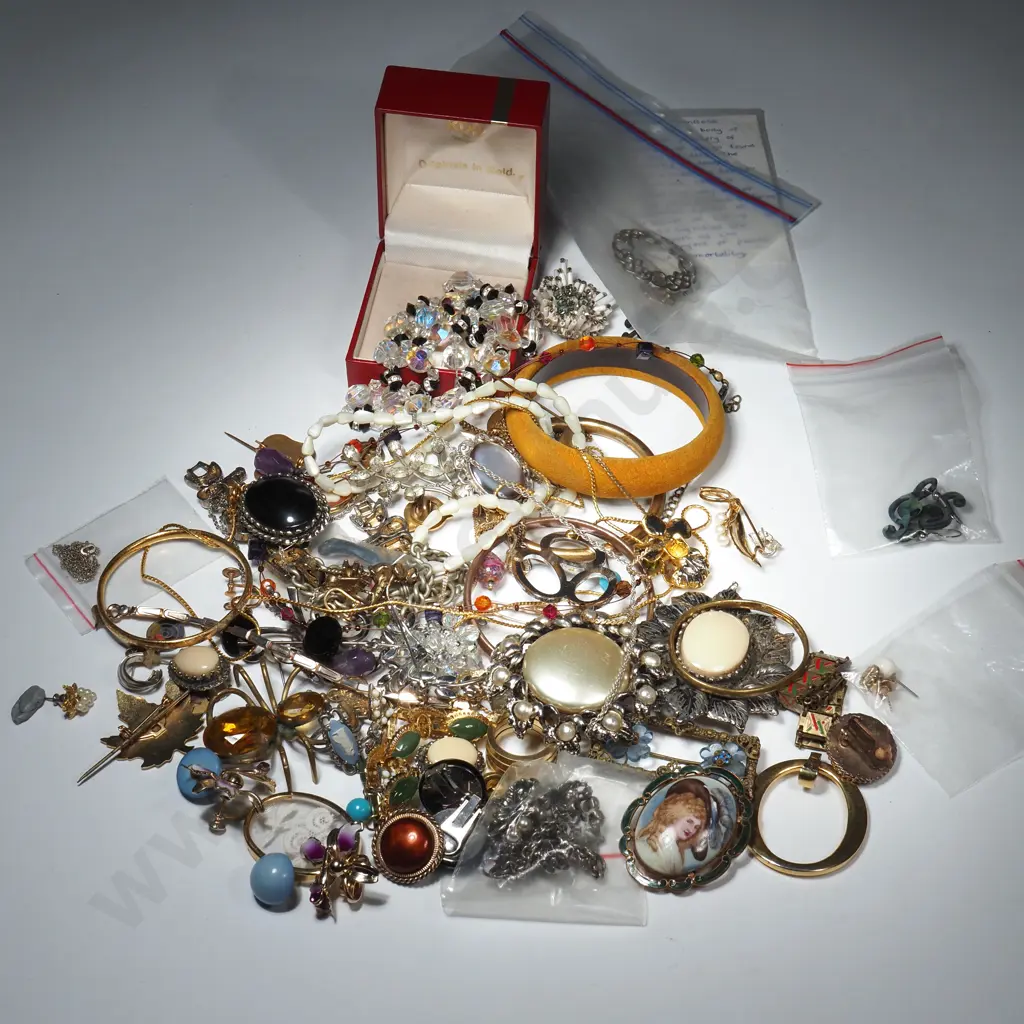Large Assorted Lot of Costume Jewellery Image 1++