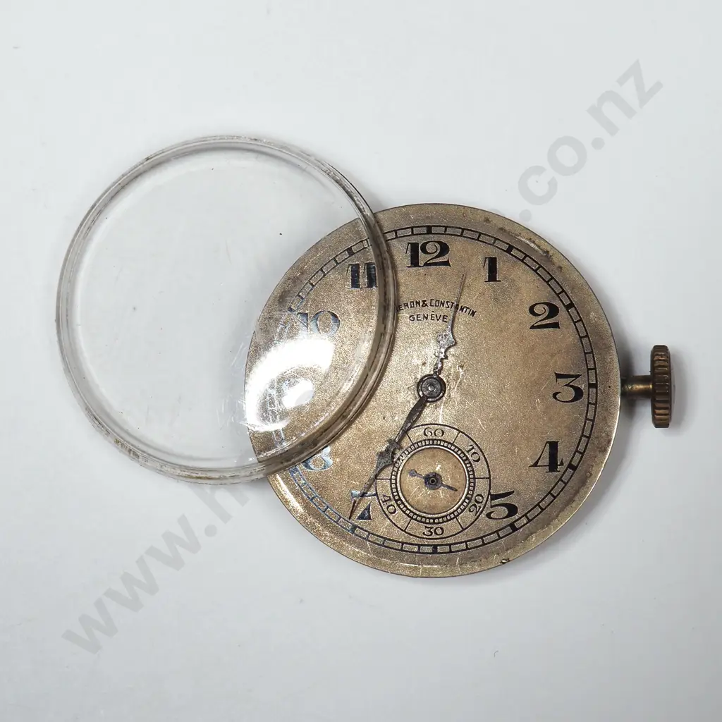 Antique Vacheron & Constantin Wristwatch Movement & Crystal Image 1++