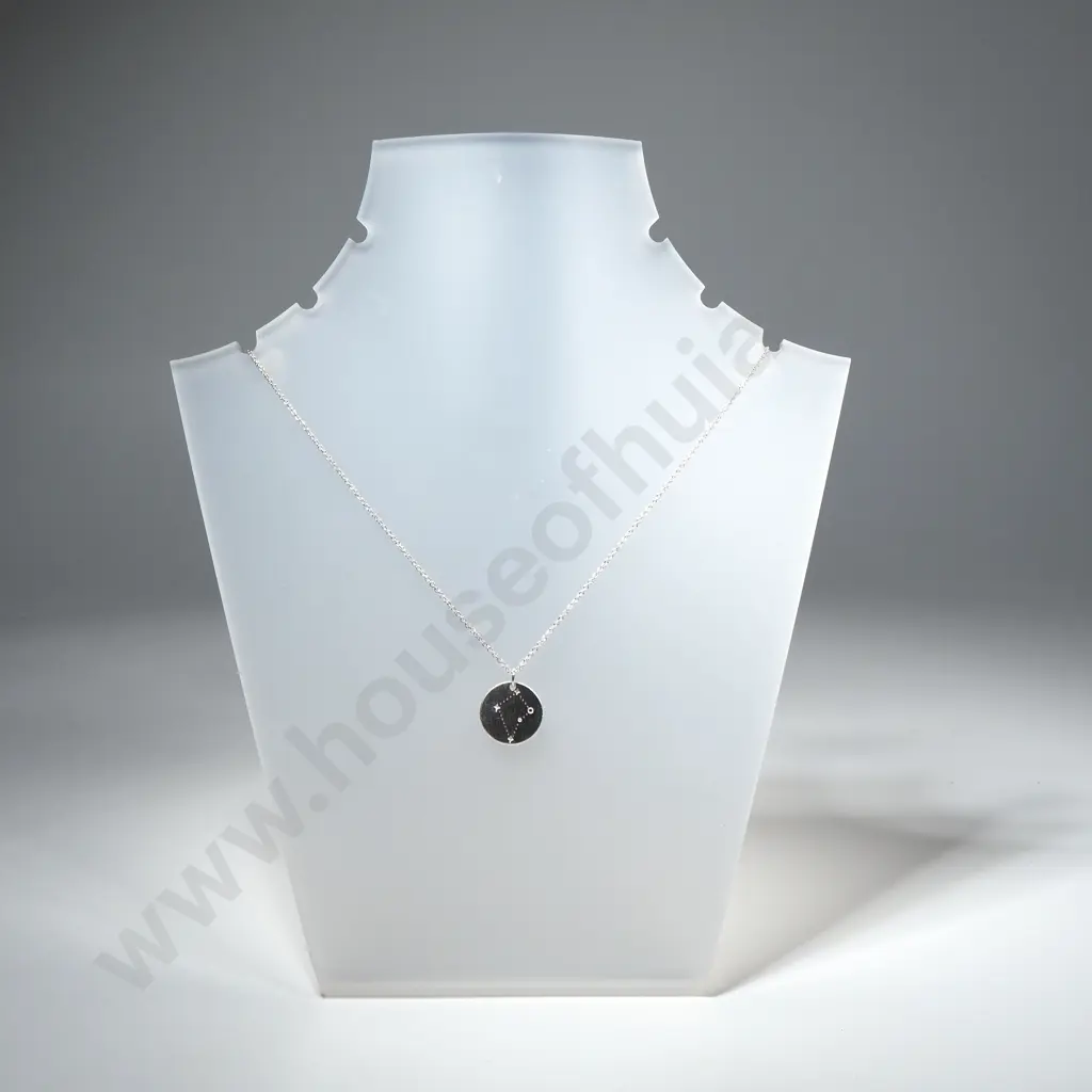 Sterling Silver  w Southern Cross Necklace w Engraved Southern Cross & Pointer Star Constellations Image 1++