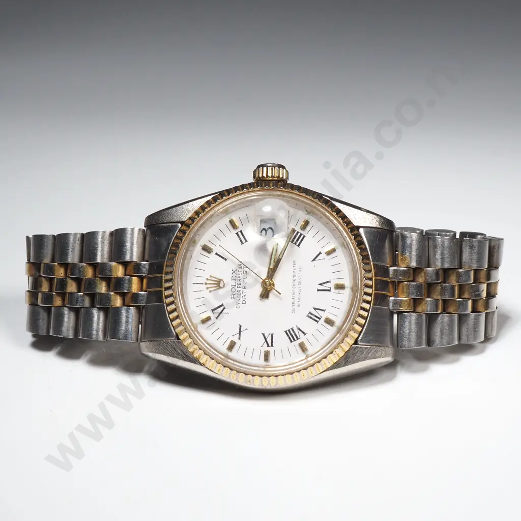 Replica Rolex Oyster Perpetual Men's Wrist Watch w Fluted Bezel & Jubilee Bracelet s Image 1++
