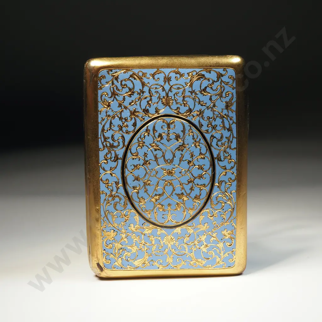 Exceptional Gilt & Enamel Card Case Image 1++