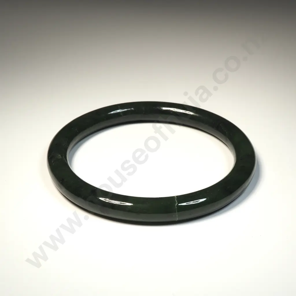 Round Greenstone Bangle Image 1++