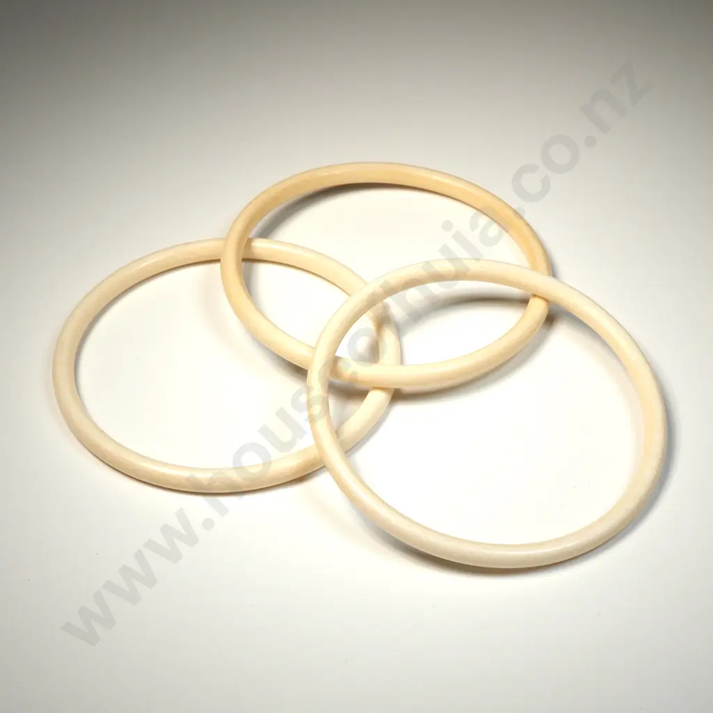 Three Antique Ivory Bangles Image 1++