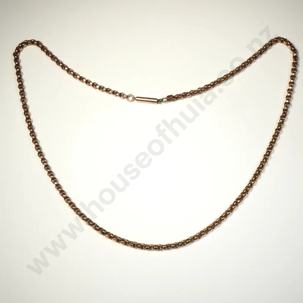 Antique 9ct Gold Belcher Chain Image 1++