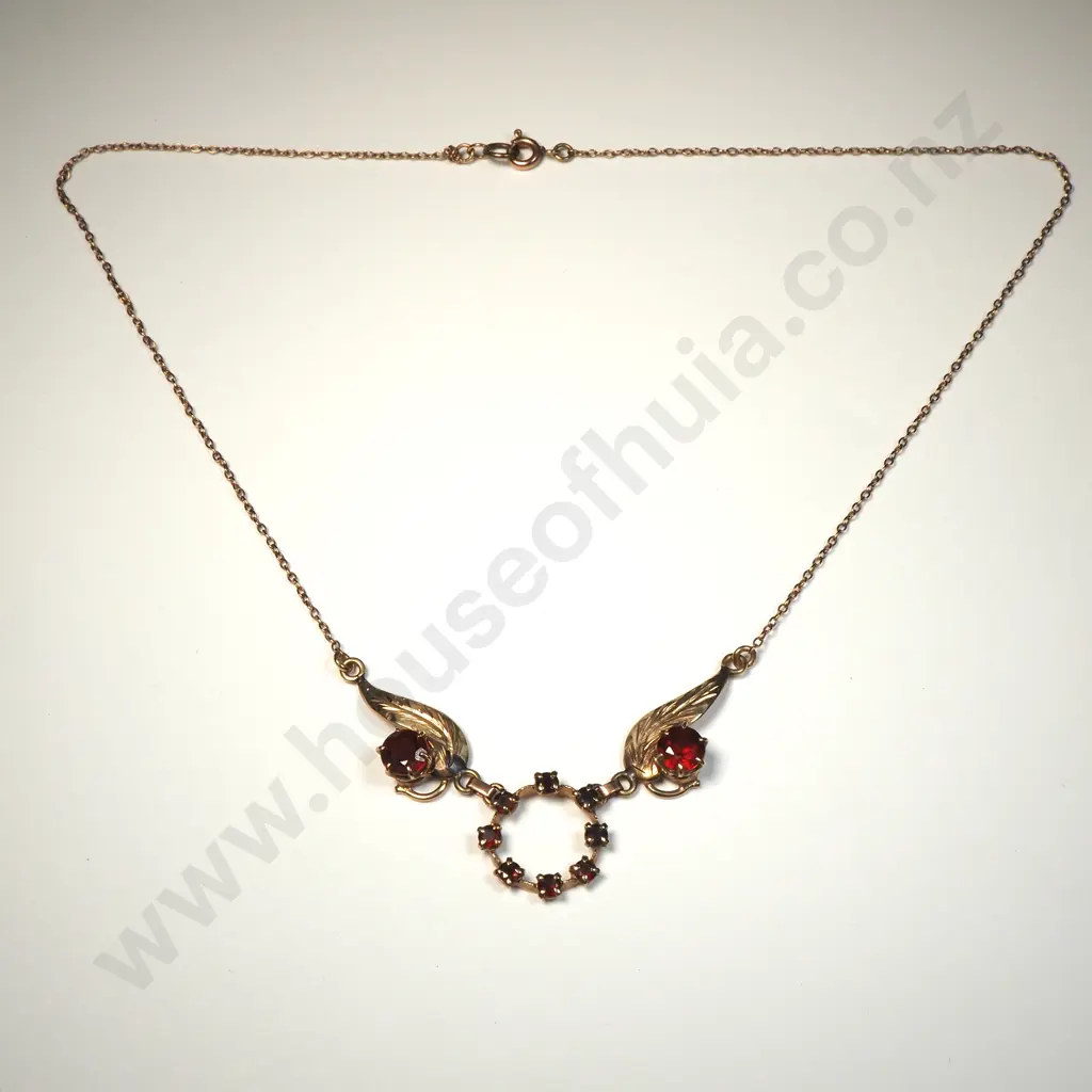 Vintage 9ct Gold Pendant Necklace Image 1++