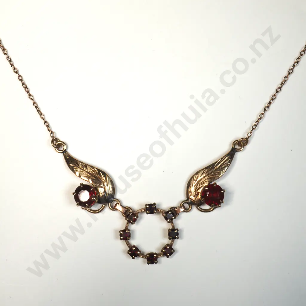 Vintage 9ct Gold Pendant Necklace Image 1++