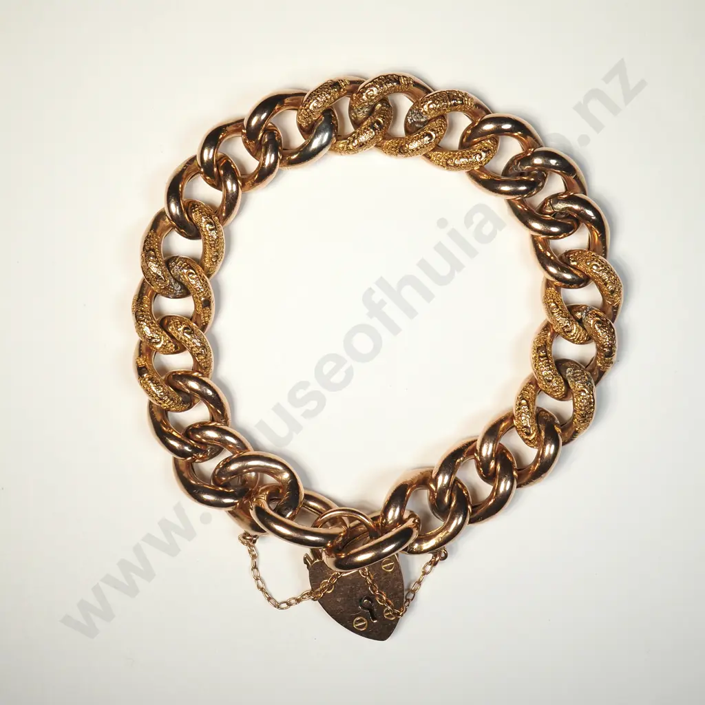 Antique 9ct Gold Detailed Bracelet Image 1++
