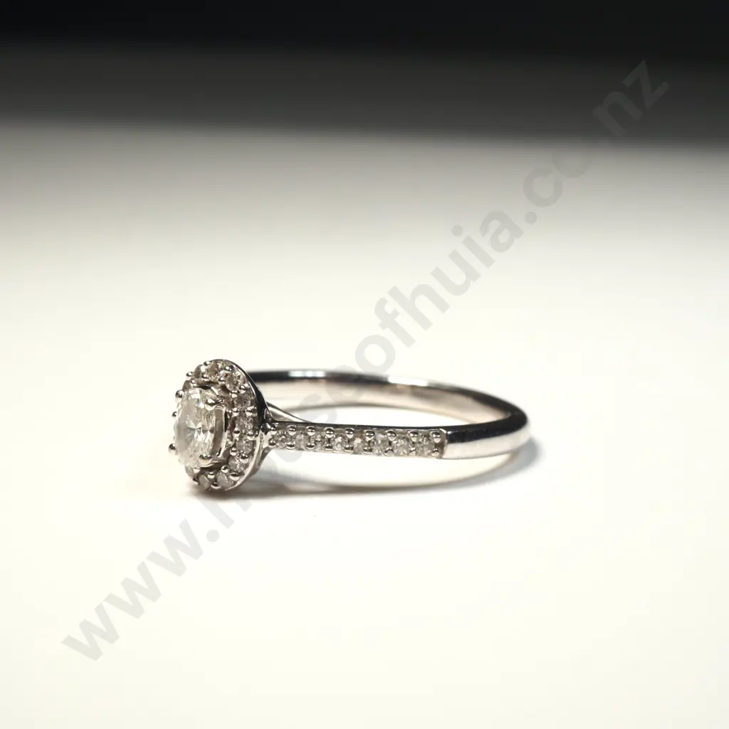 10ct White Gold Diamond Ring Image 1++
