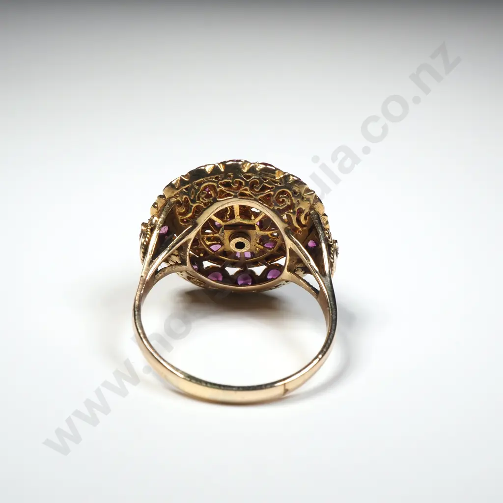 18ct Gold Ruby Dress Ring w Valuation for $3,000.00 Image 1++