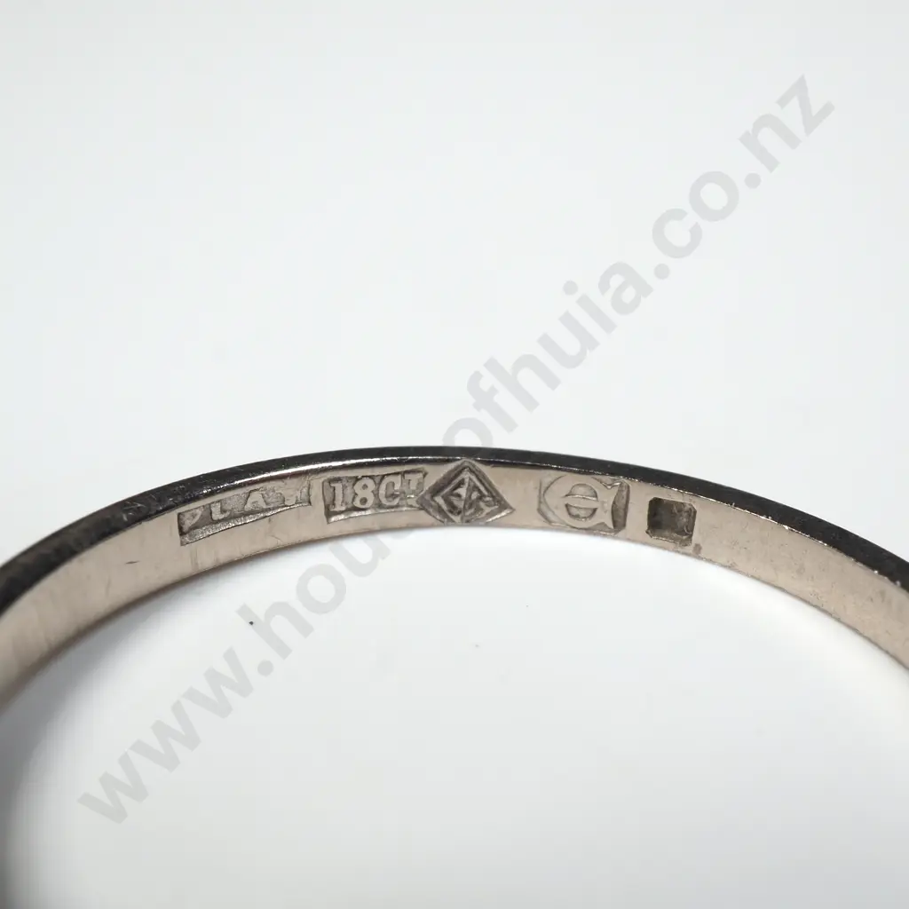 18ct Gold Diamond Ring w .4ct Diamond: Valued at $4,875.00 Image 1++
