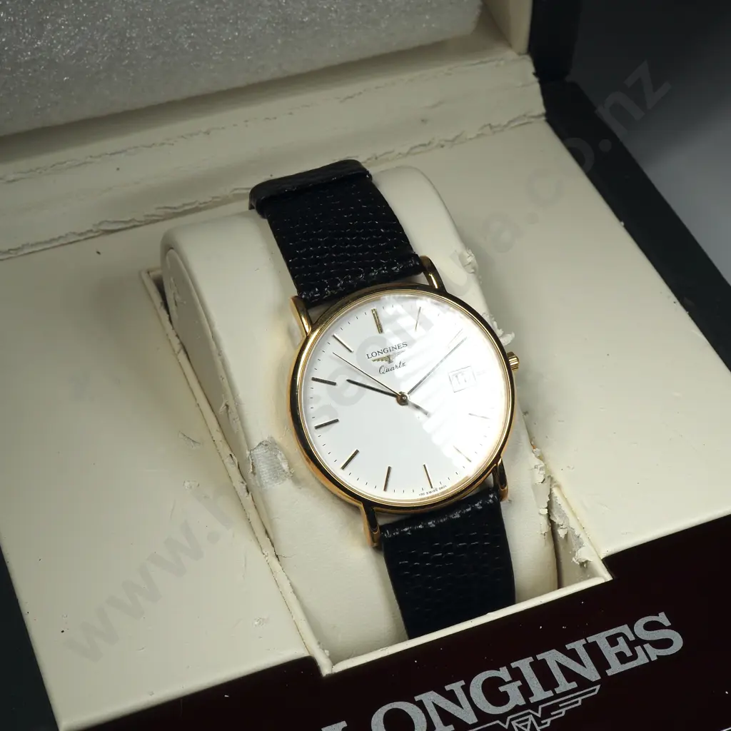 Gents Longines Wristwatch w Box & Papers Image 1++