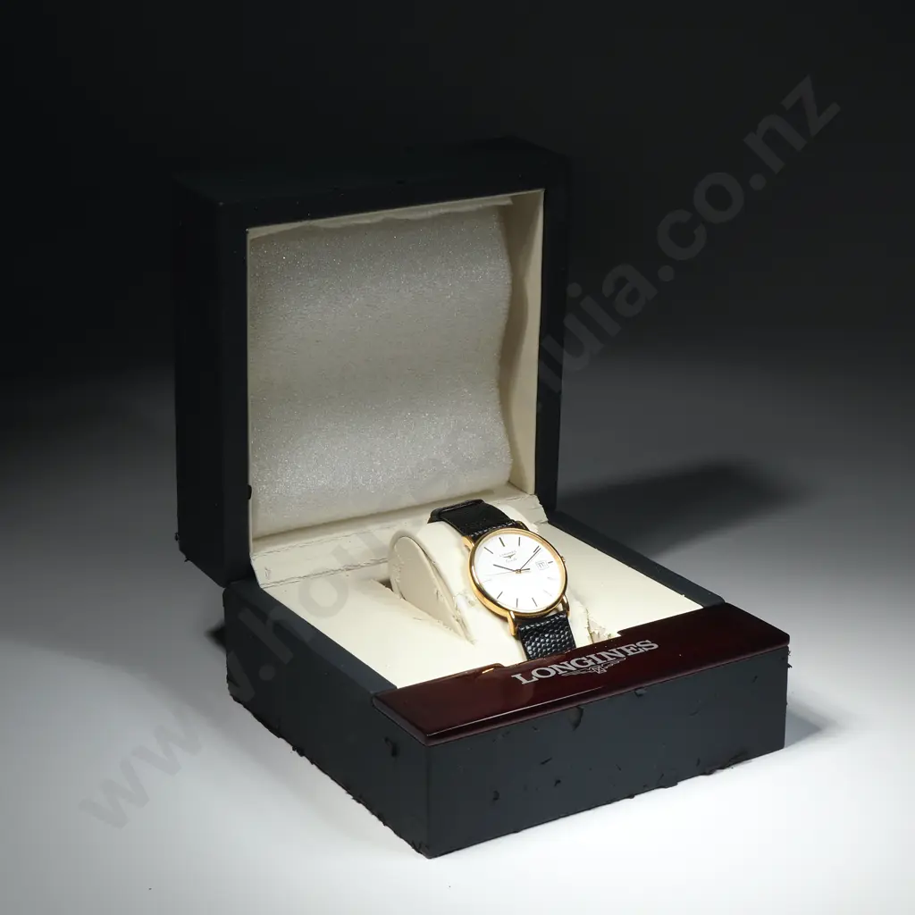 Gents Longines Wristwatch w Box & Papers Image 1++