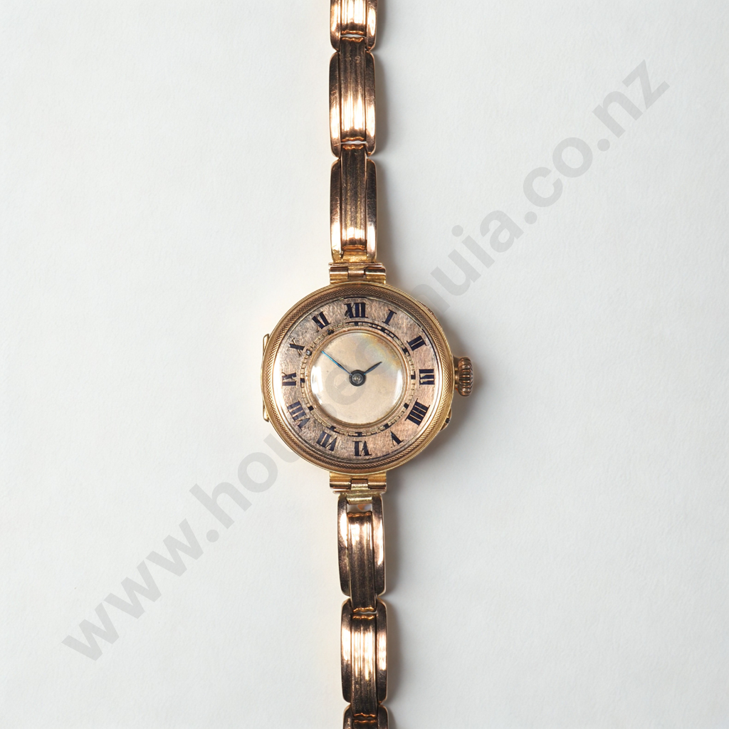 Antique 9ct Gold Wristwatch in Period Box Image 1++